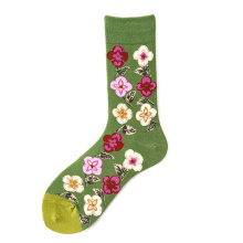 Warm Winter Jungle flower Plants Animal Jacquard Color Women and Men Socks